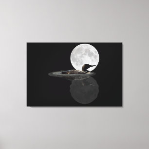 Op het moonlight canvas afdruk