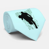 Op het net van Basketball Tshirts en cadeaus Stropdas (Opgerold)