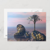 Op het oneindige 3D fractale vlak Briefkaart (Voorkant / Achterkant)