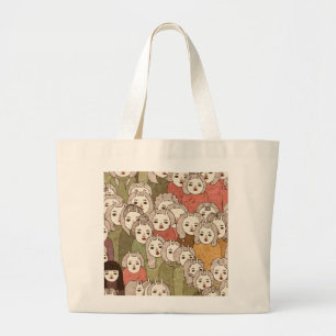 Op het platform 2012 grote tote bag