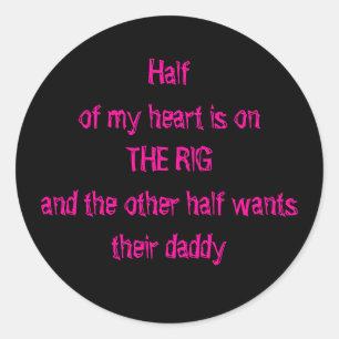 Op het platform ronde sticker