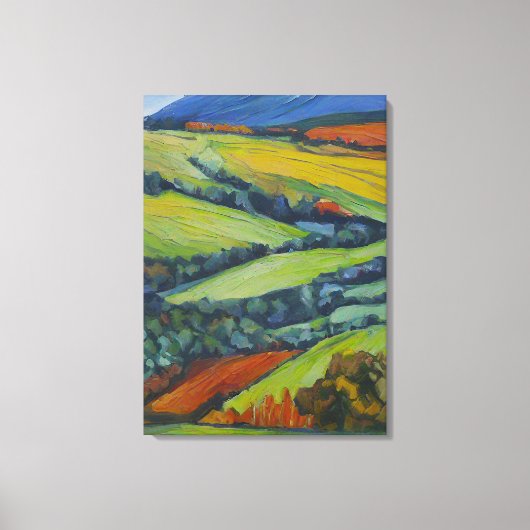 Op het platteland canvas afdruk (Voorkant)