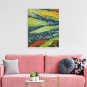 Op het platteland canvas afdruk (Insitu (Woonkamer))