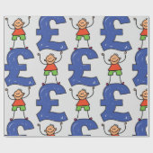 Op het pond staan cadeaupapier (Vlak)