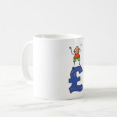 Op het pond staan koffiemok (Voorkant links)