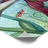 Op het Poster van de Pond Mermaid Fairy Art (Hoek)