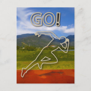 Op het rijdende spoor briefkaart