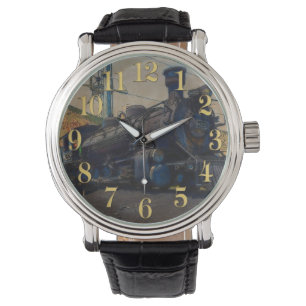 Op het spoor -  stoomtrein horloge