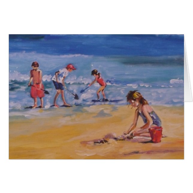 Op het strand (Voorkant Horizontaal)