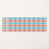 Op het strand Argyle Yoga Mat (Voorkant (horizontaal))