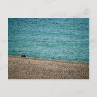 Op het strand bij Beer Briefkaart
