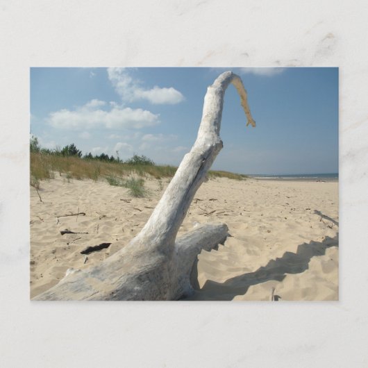 Op het strand - Briefkaart (Voorkant)