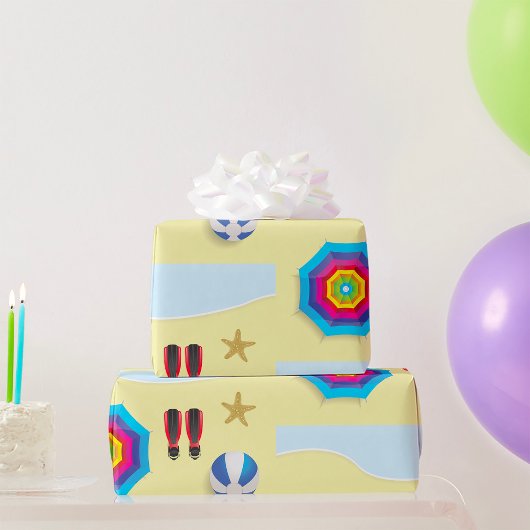 Op het strand cadeaupapier