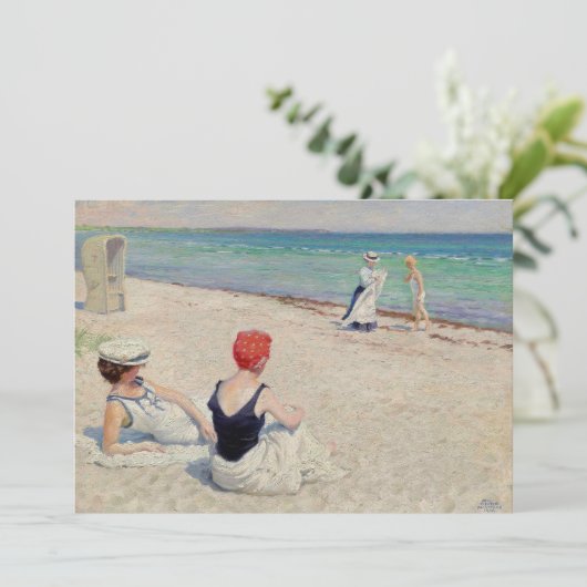 Op het strand, Falsterbro | Paul Fischer (Staand voorkant)