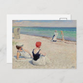 Op het strand, Falsterbro | Paul Fischer Briefkaart (Voorkant / Achterkant)