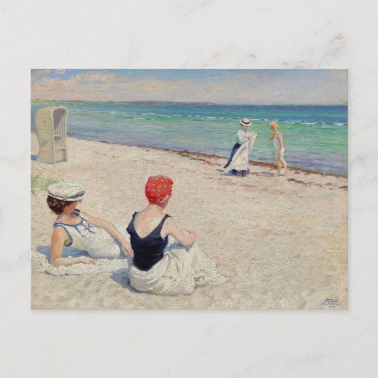 Op het strand, Falsterbro | Paul Fischer Briefkaart (Voorkant)