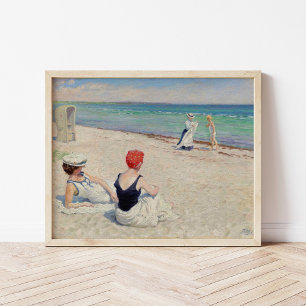 Op het strand, Falsterbro Paul Fischer Poster