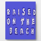 op het strand fotoplaat (Voorkant)