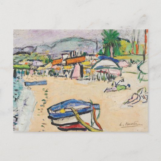 Op het strand | George Leslie Hunter Briefkaart (Voorkant)