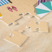 Op het strand legpuzzel (Zijkant)
