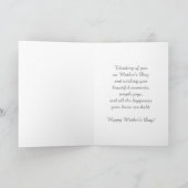 Op het strand. Moederdag Fine Art Kaart (Binnen)