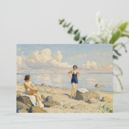 Op het strand | Paul Fischer (Staand voorkant)