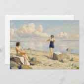 Op het strand | Paul Fischer (Voorkant / Achterkant)