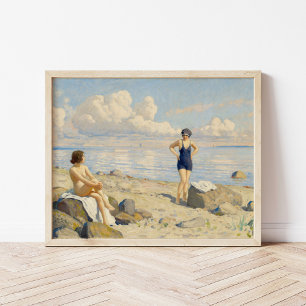 Op het strand   Paul Fischer Poster