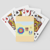 Op het strand pokerkaarten (Achterkant)