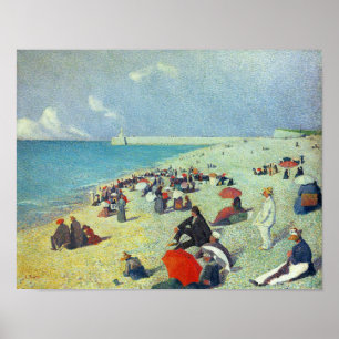 Op het strand poster