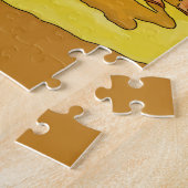 Op het strand,  stijl legpuzzel (Zijkant)