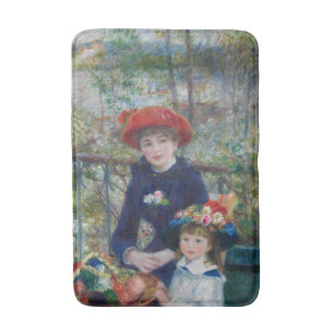 Op het terras, Impressionistisch Portret, Renoir Badmat