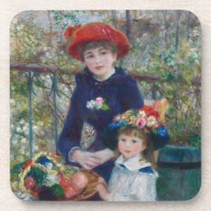 Op het terras, Impressionistisch Portret, Renoir Bier Onderzetter