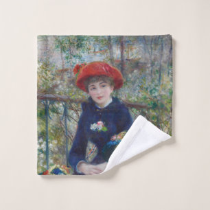 Op het terras, Impressionistisch Portret, Renoir Washandje