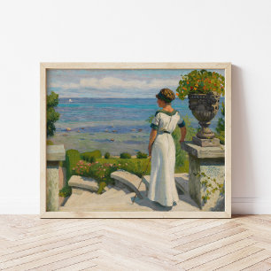 Op het terras   Paul Fischer Poster