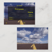 Op het Visitekaartje over de weg (Voorkant / Achterkant)