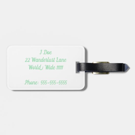 Op het volgende Bagagelabel van het Avontuur (Achterkant horizontaal)