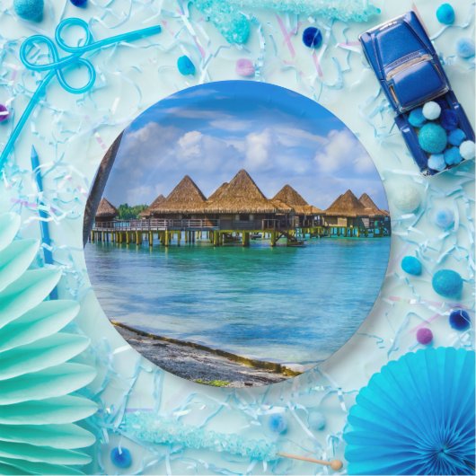 Op het water wonen papieren bordje (Feest)