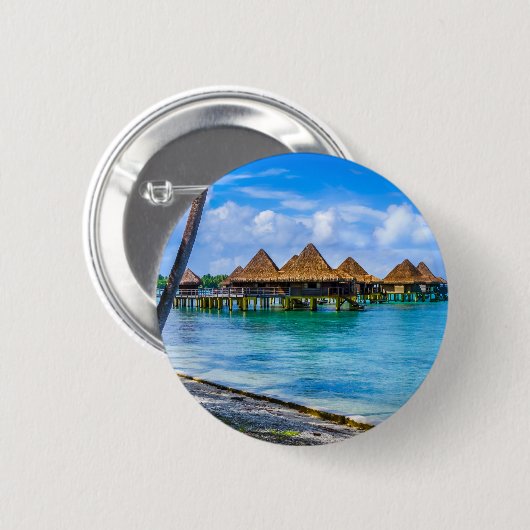 Op het water wonen ronde button 5,7 cm (Voorkant /achterkant)