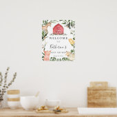 Op het Welkomstteken van het Baby shower van het B Poster (Keuken)