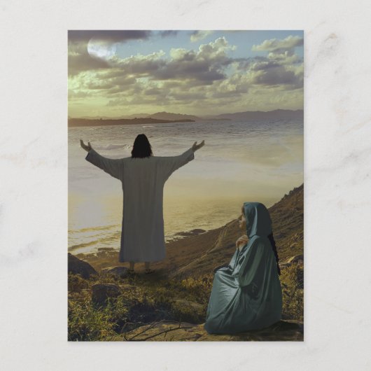 Op het Zee van Galilea Briefkaart (Voorkant)