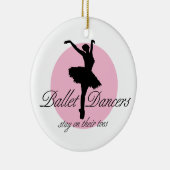 Op hun tenen (ballet) keramisch ornament (Rechts)