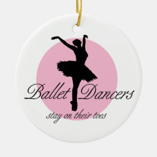 Op hun tenen (ballet) keramisch ornament