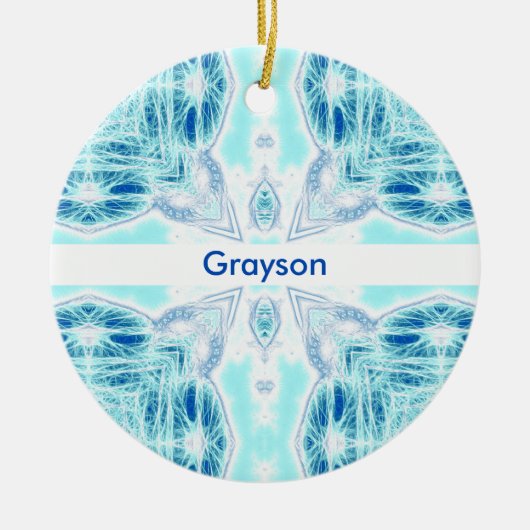 Op Ice Ceramic Ornament (Voorkant)