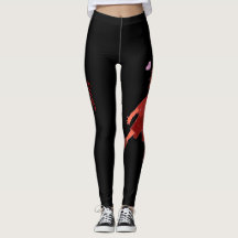 Op ijs geïnspireerde leggings op maat met quote