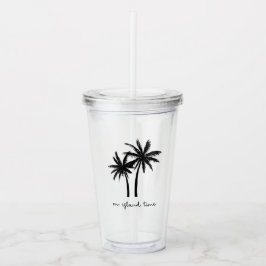 Op Island Time Tumbler Acryl Drinkbeker