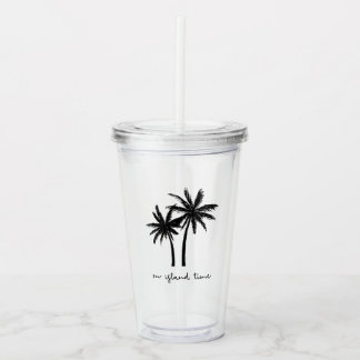 Op Island Time Tumbler Acryl Drinkbeker
