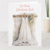 Op je debutante bal kaart (Voorkant)