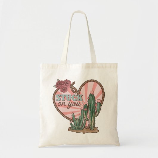 Op je grappige cactus geplakt tote bag (Voorkant)