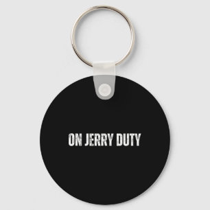 Op Jerry Duty Skiet Grappig Skien Grap Mountain Hu Sleutelhanger